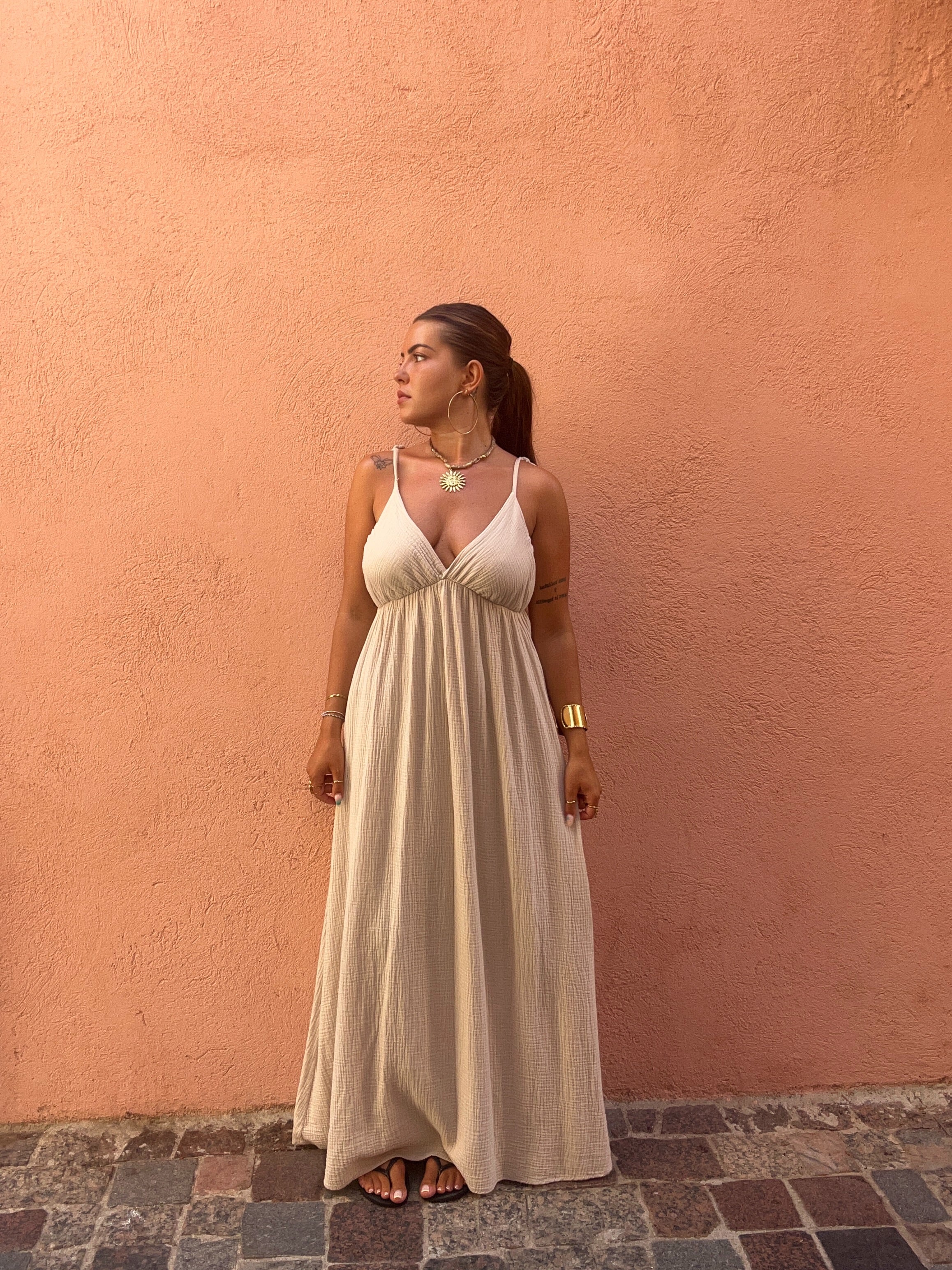 Robe gaze de coton